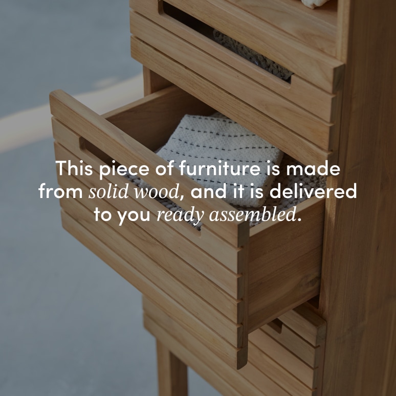 Slats - Solid teak column