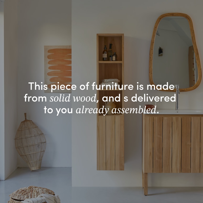 Jill - Solid teak column