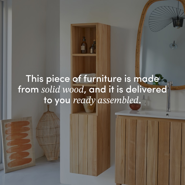 Jill - Solid teak column