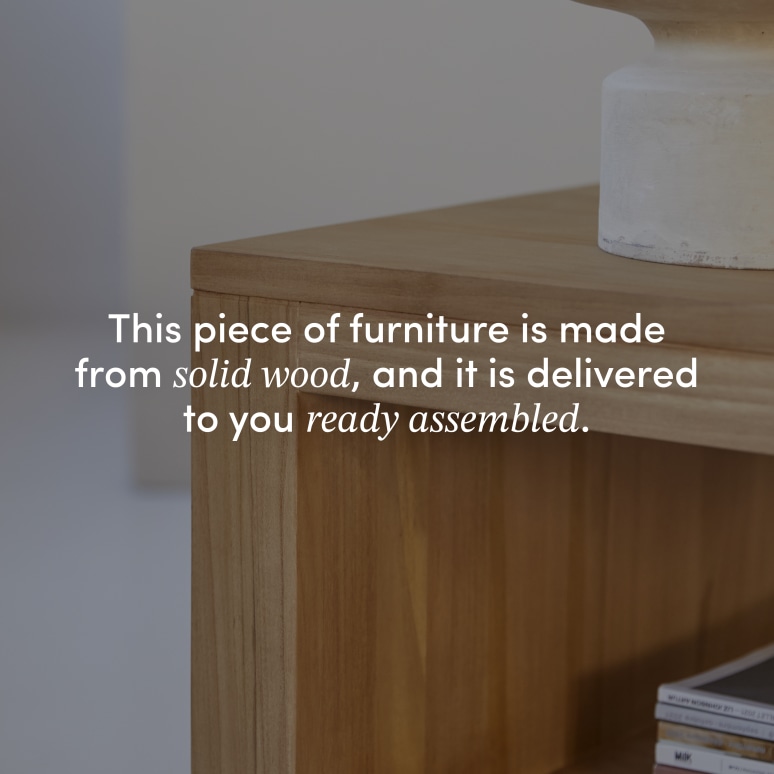 Anoa - Rectangular coffee table in solid teak