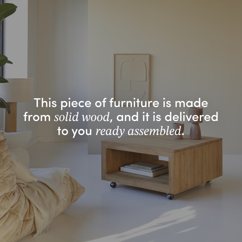 Anoa - Square coffee table in solid teak 