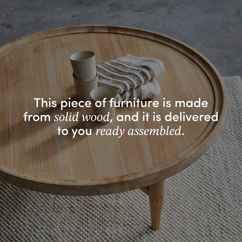 Milla - Solid teak coffee table