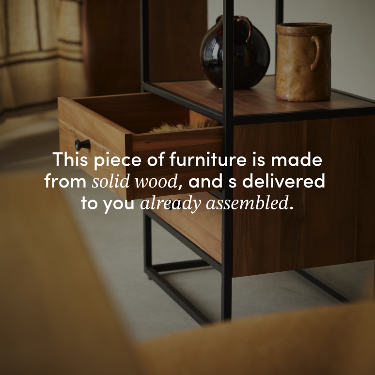 Agra - Solid acacia and metal column