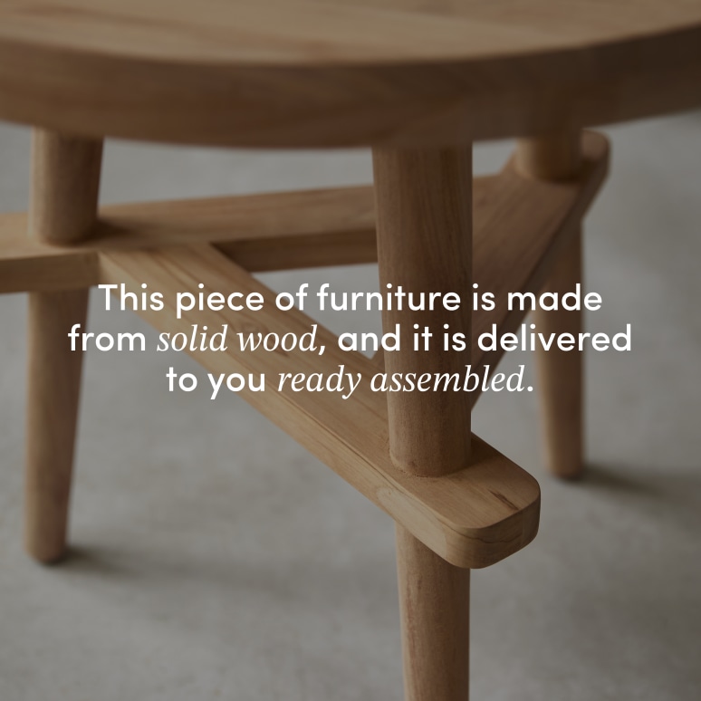 Paola - Solid teak side table