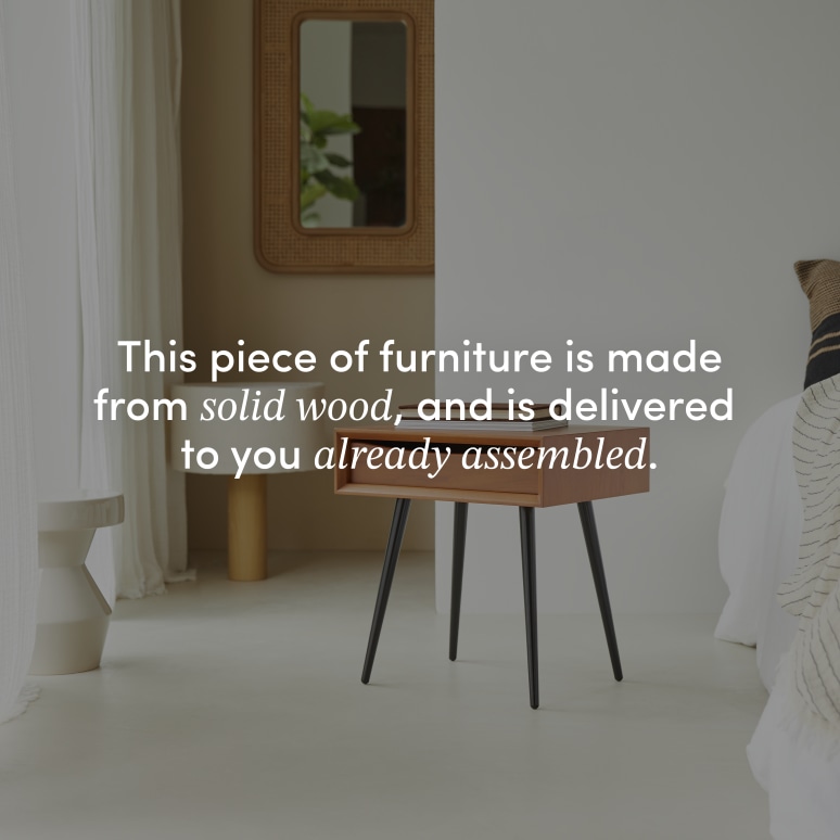 Simen - Mahogany bedside table
