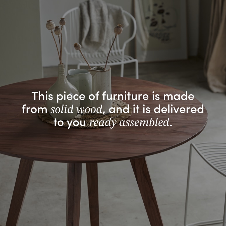 Eliana - Solid sheesham table for 5 people