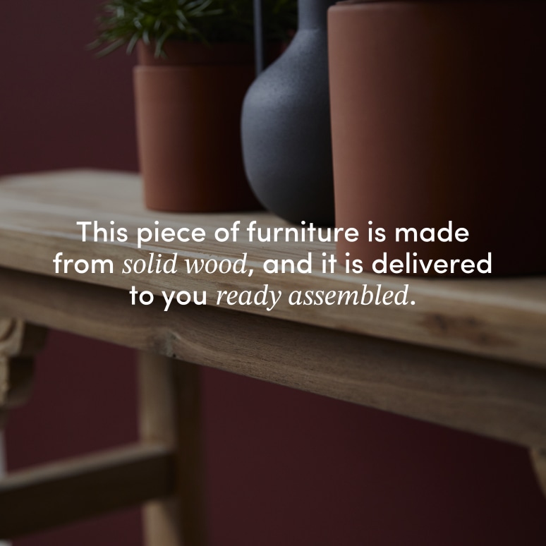 Adonis - Solid reclaimed teak bench