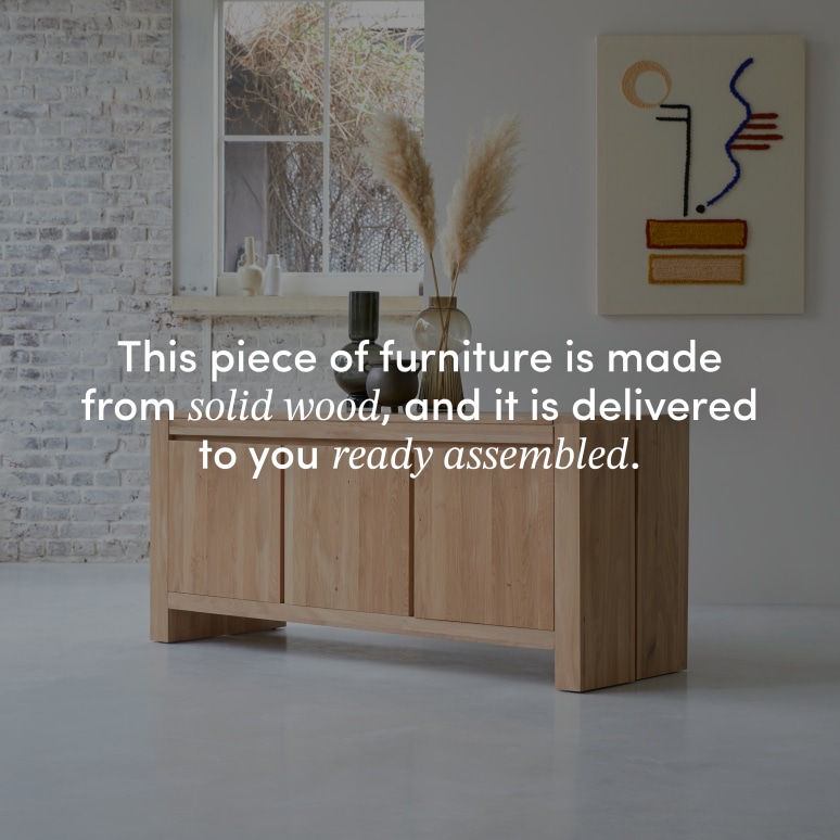 Eden - Solid oak sideboard 160 cm