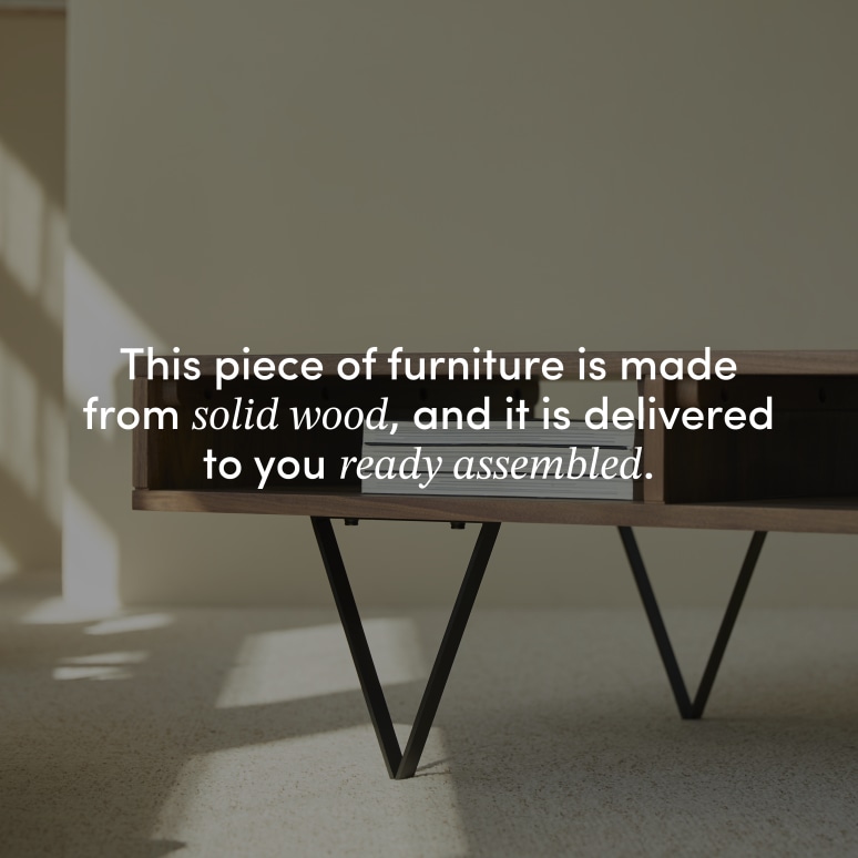 Metric - Solid walnut coffee table