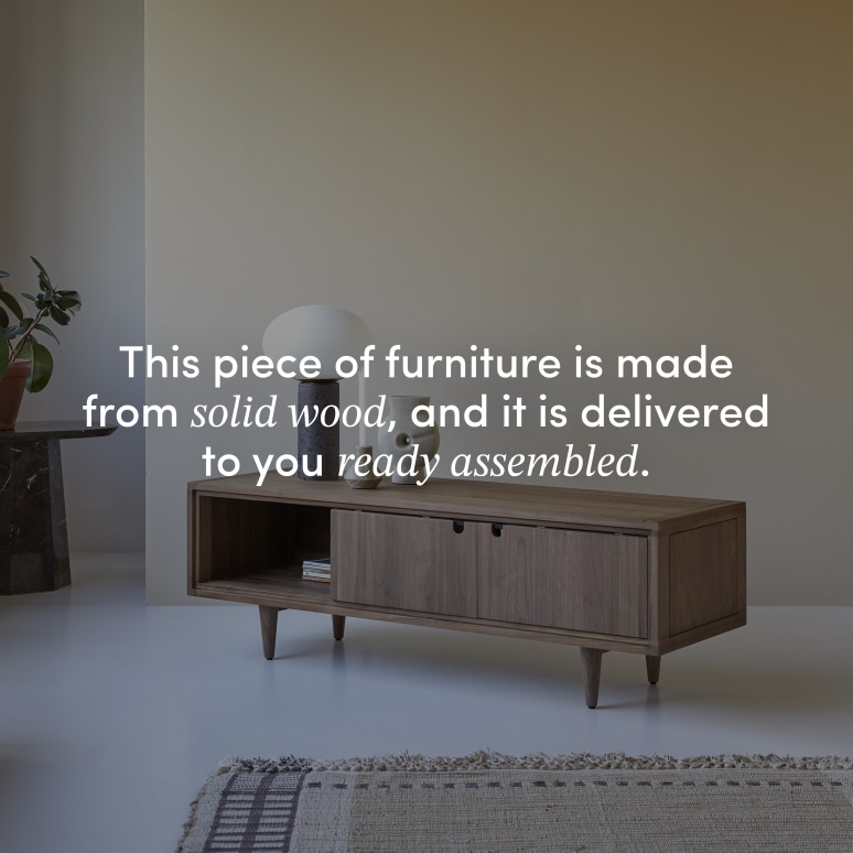 Jonàk - Solid walnut TV unit 140 cm