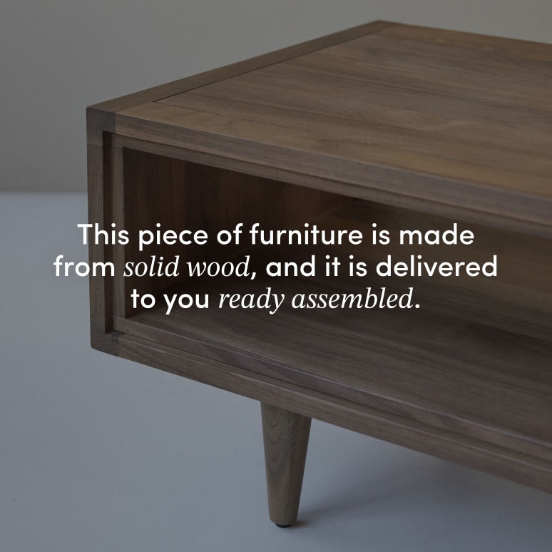 Jonàk - Solid walnut coffee table