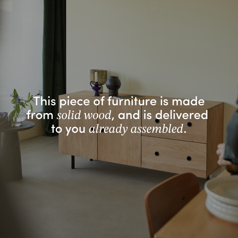 Jeanne - Sideboard in solid oak - 150 cm
