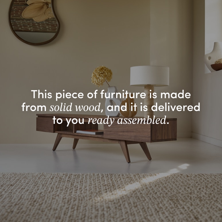 Esmée - Solid walnut TV unit - 180 cm