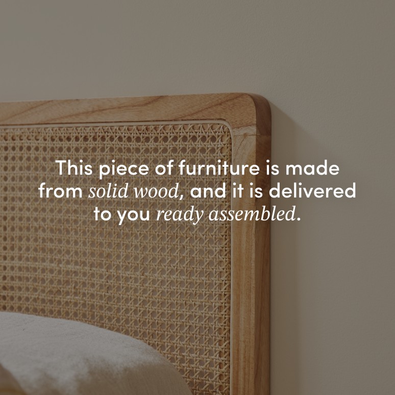 Adèle - Cane rattan headboard 90 cm