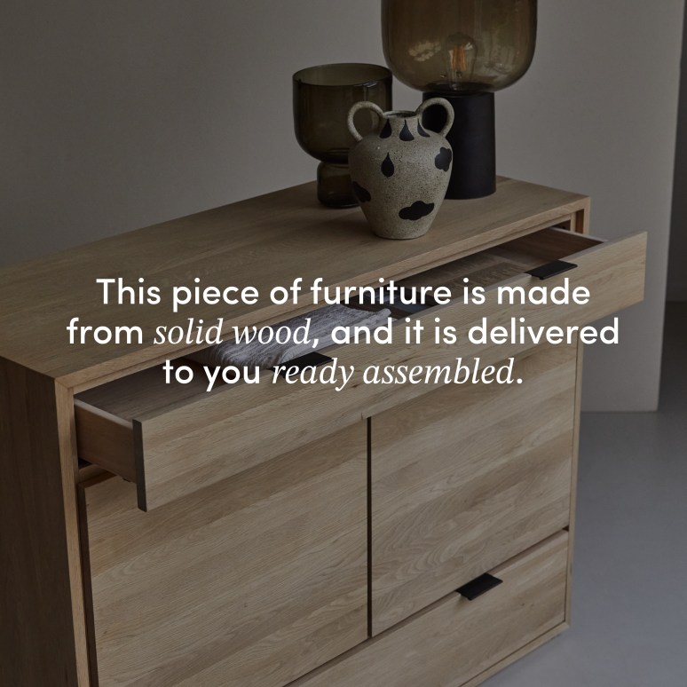 Senson - Solid oak sideboard 120 cm