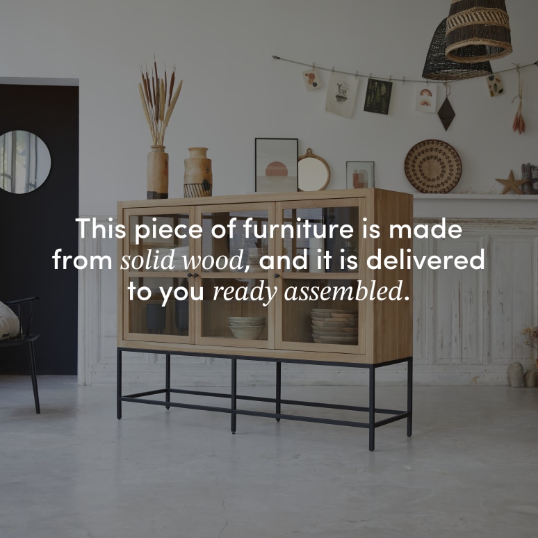 Babeth - Low solid teak dresser