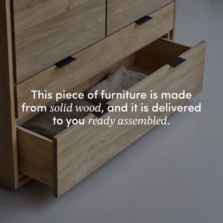 Senson - Solid oak storage wardrobe