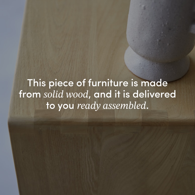 Luis - Solid elm and rattan tall cabinet