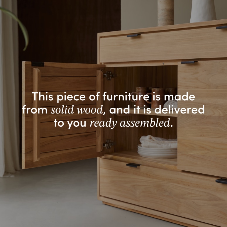 Senson - Solid teak sideboard 120 cm