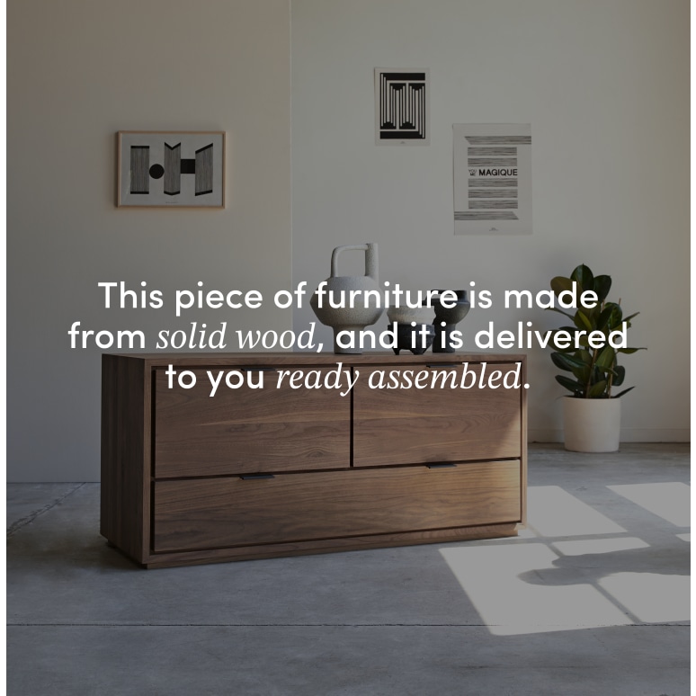 Senson - Solid walnut TV unit 120 cm