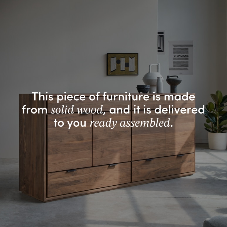 Senson - Solid walnut sideboard 200 cm