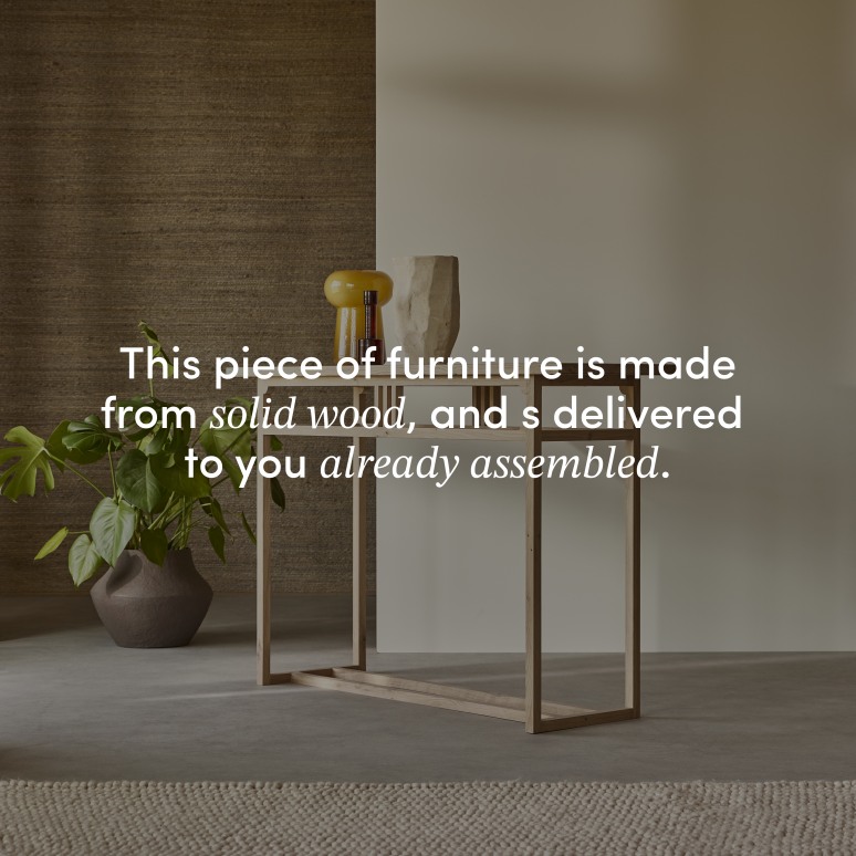 Clovis - Solid oak console table