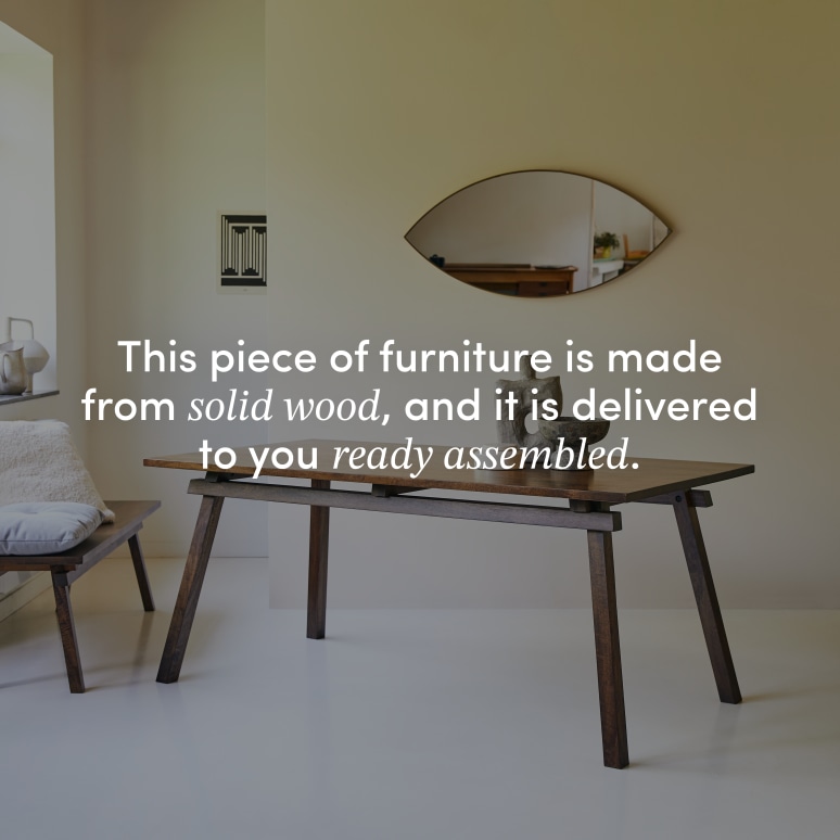 Arko - Solid mango table for 6–8 people