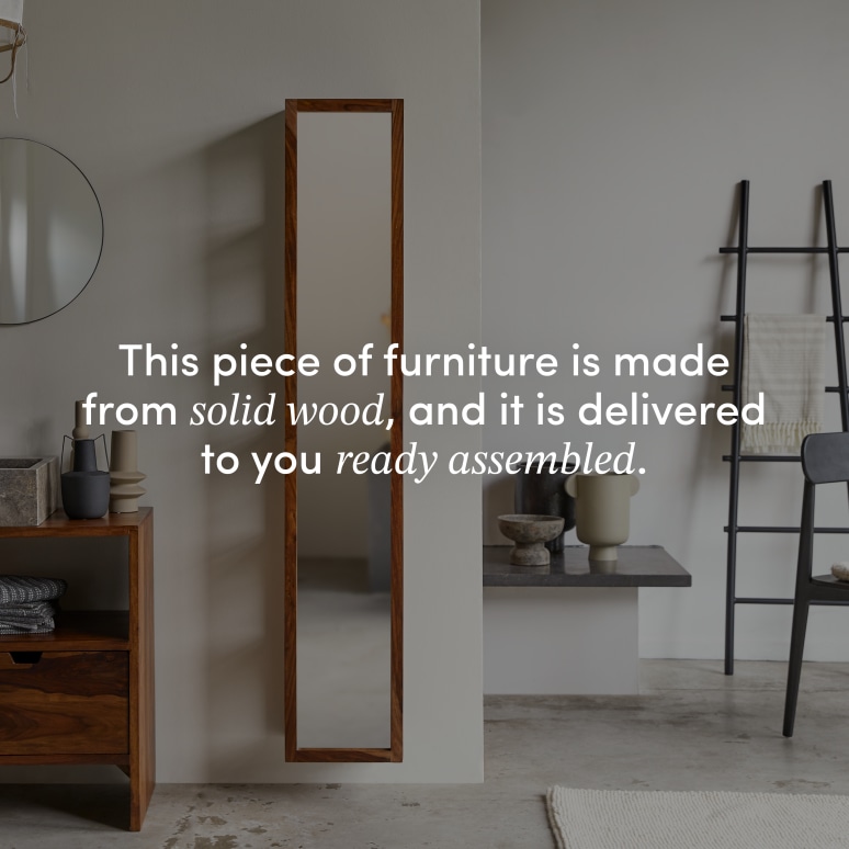 Twig - Straight solid sheesham column