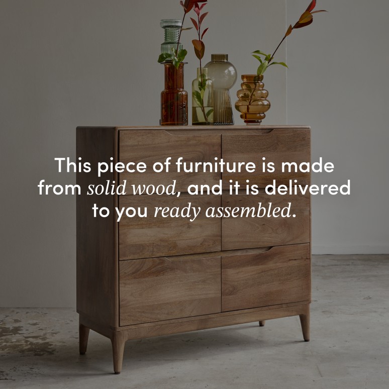 Gabrielle - Solid mango wood storage dresser