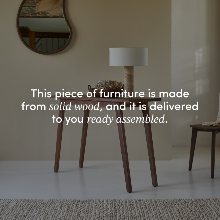 Esmée - Hallway console table in solid walnut