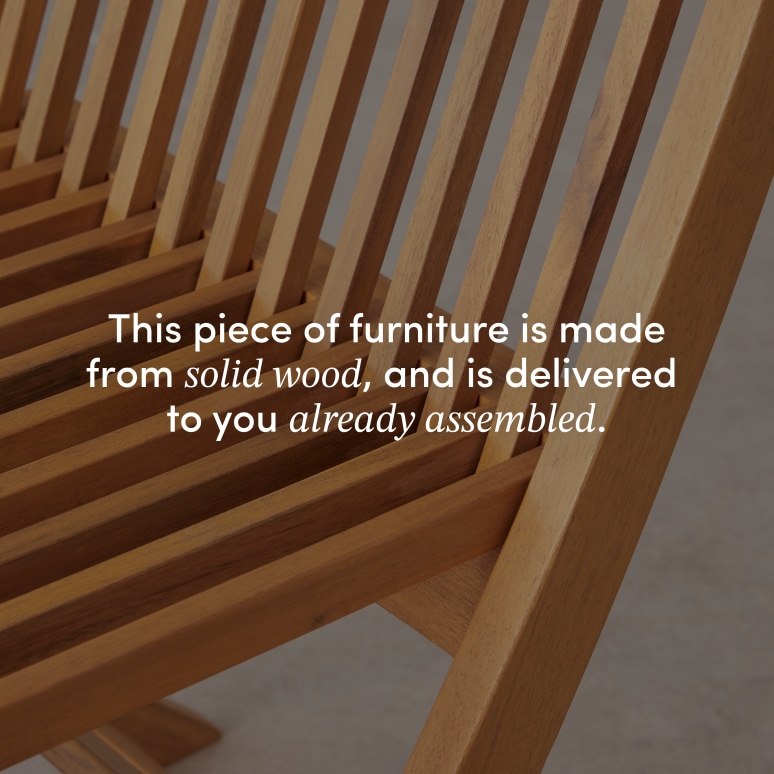 Capri - Set of 2 solid acacia garden chairs