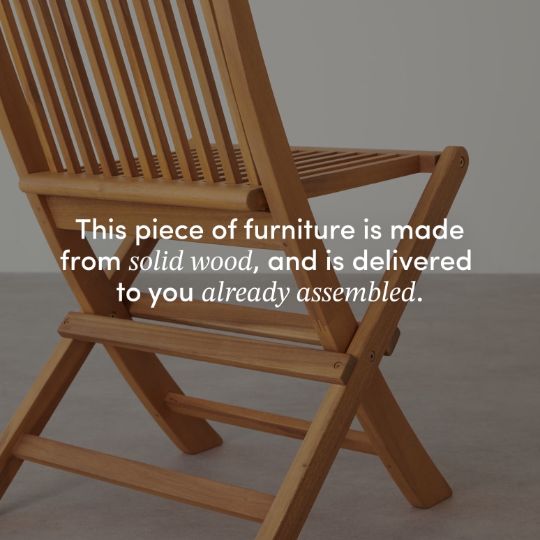 Capri - Garden Chair in solid acacia