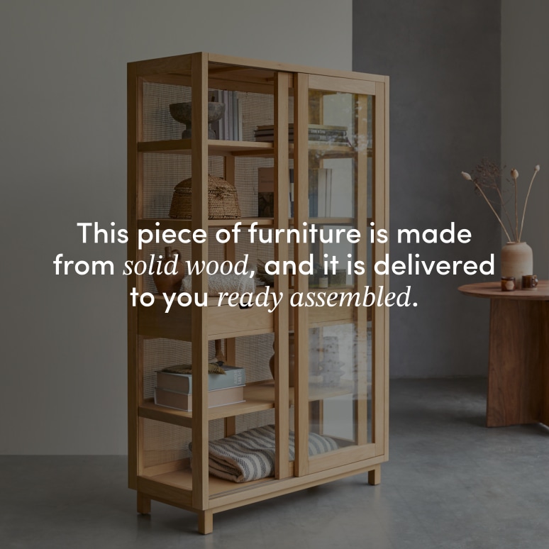 Adel - Solid oak bookcase