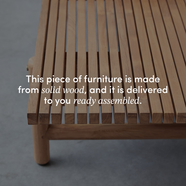 Fado - Solid teak garden coffee table