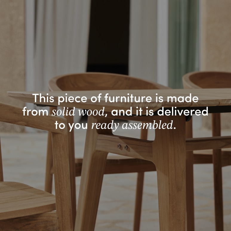 Antioni - Solid teak garden table for 8-10 people