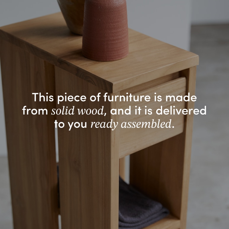 Eden - Side table in solid teak