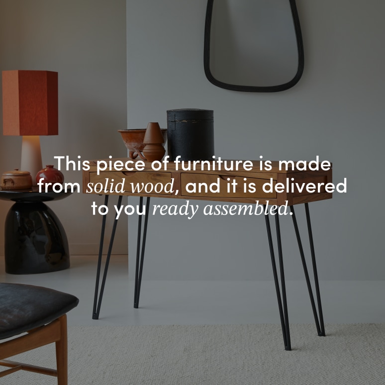 Bonnie - Solid acacia console table