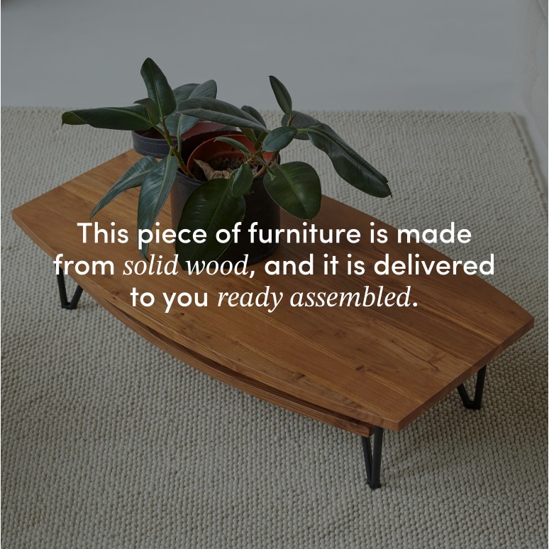 Bonnie - Solid acacia coffee table
