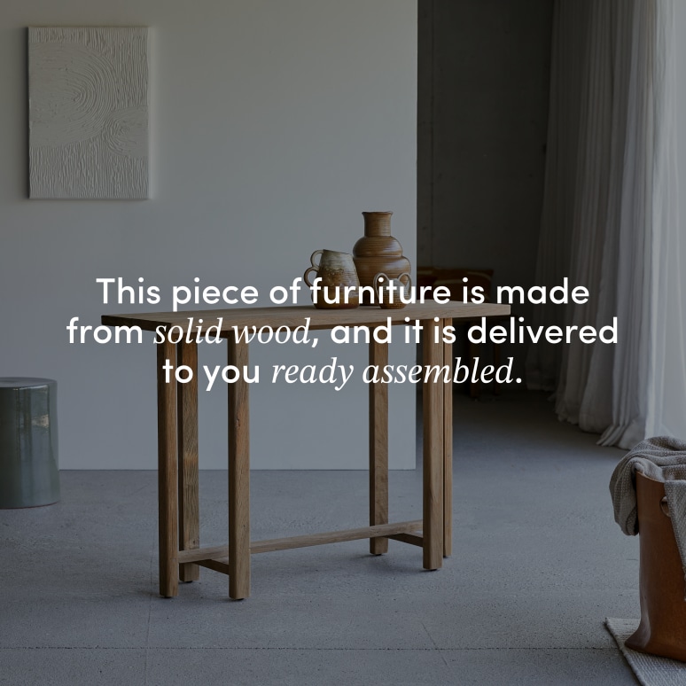 Antonia - Console table in recycled solid teak