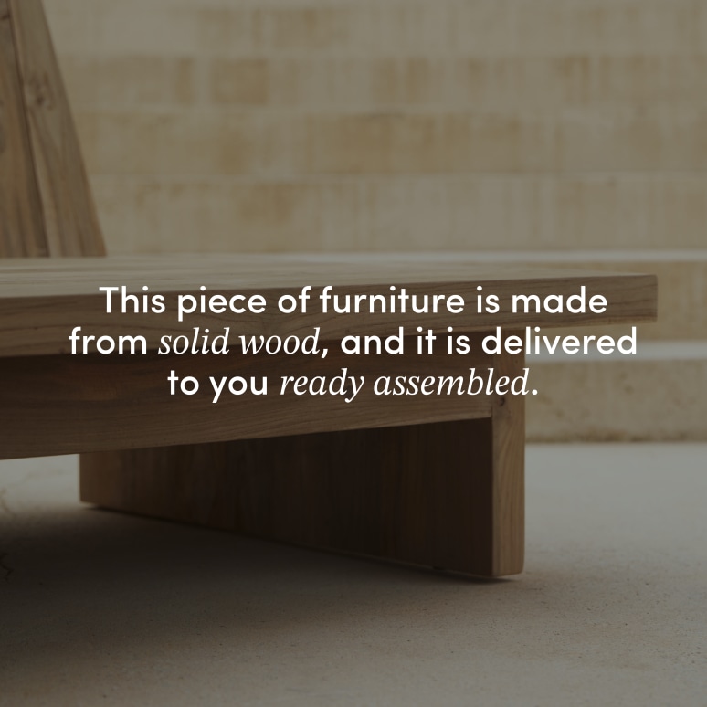 Joaquin - Garden bench in reclaimed solid teak