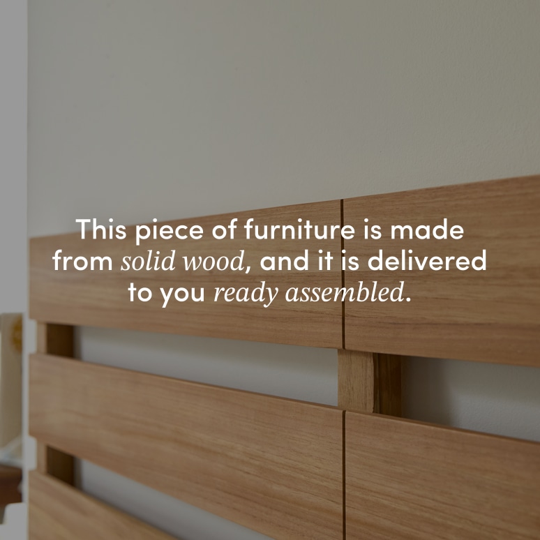 Urbain - Solid teak children’s headboard 135 cm