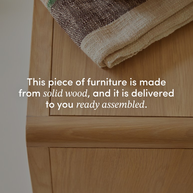 Come - Children's solid oak and cane chest of drawers