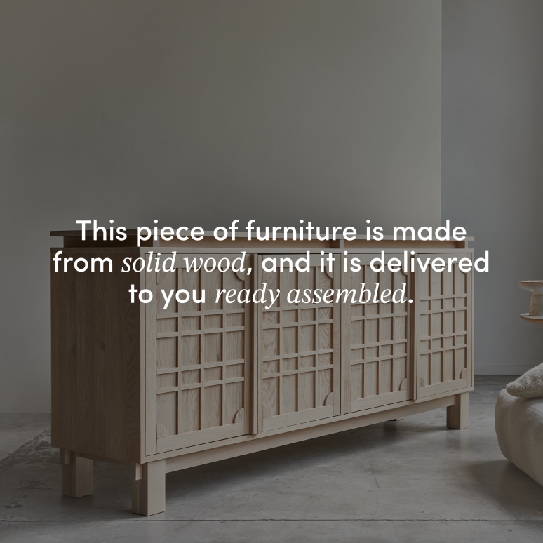 Bodi - Solid oak sideboard, 220 cm