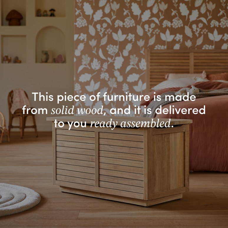 Suzette - Solid teak children's chest