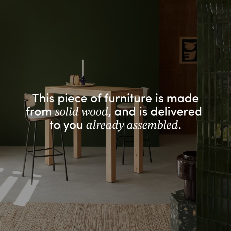 Eden - Solid oak bar table for 2-4-people