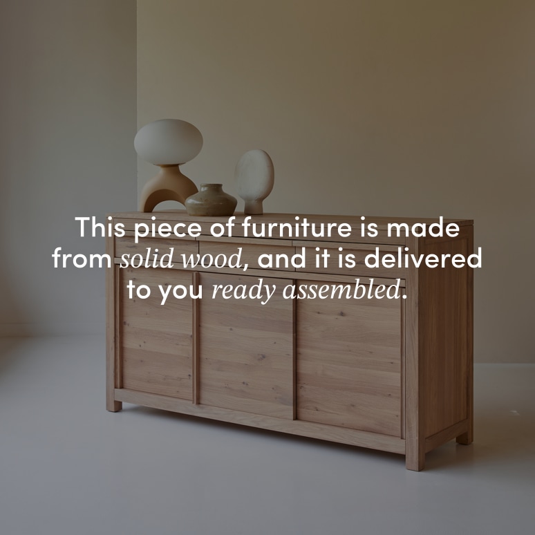 Luce - Solid oak sideboard, 150 cm