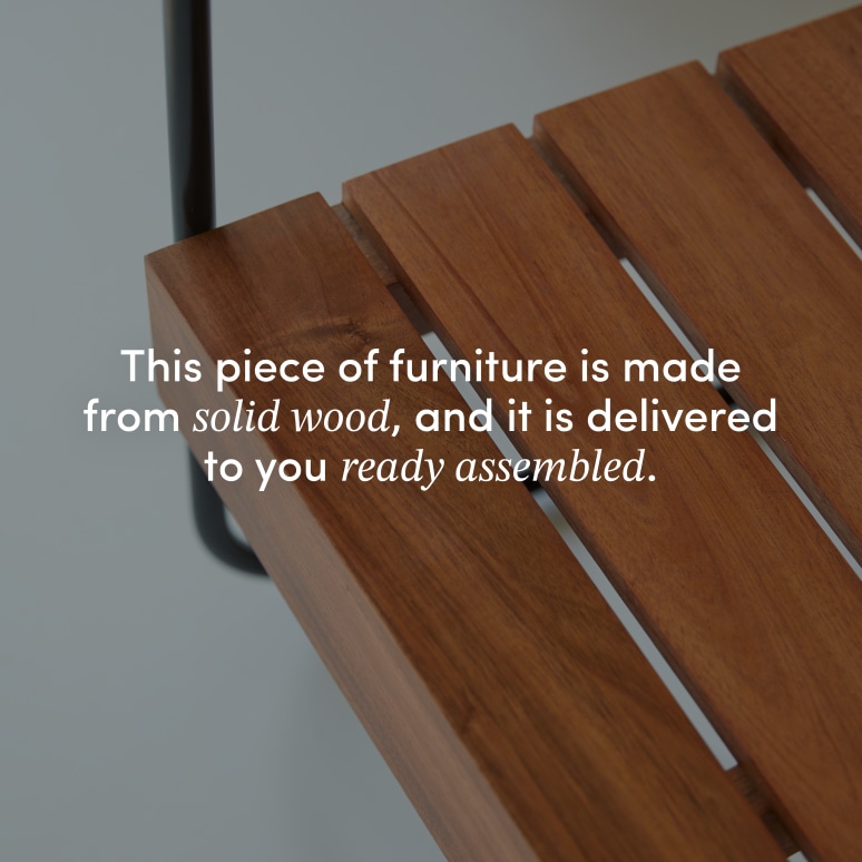 Key Wood - Armchair in solid acacia