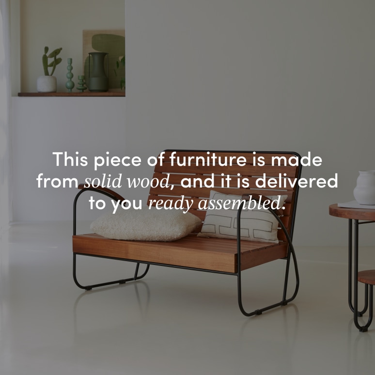 Key Wood - Solid acacia bench