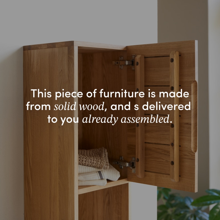 Nova - Tall unit in solid oak