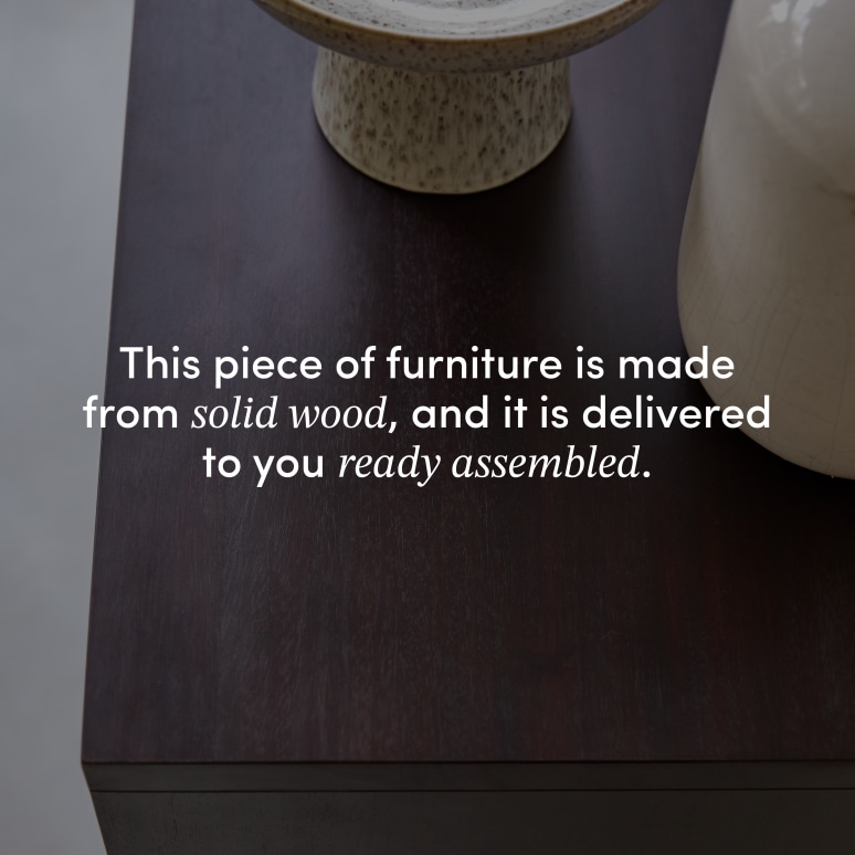 Frida - Solid mahogany sideboard, 93 cm